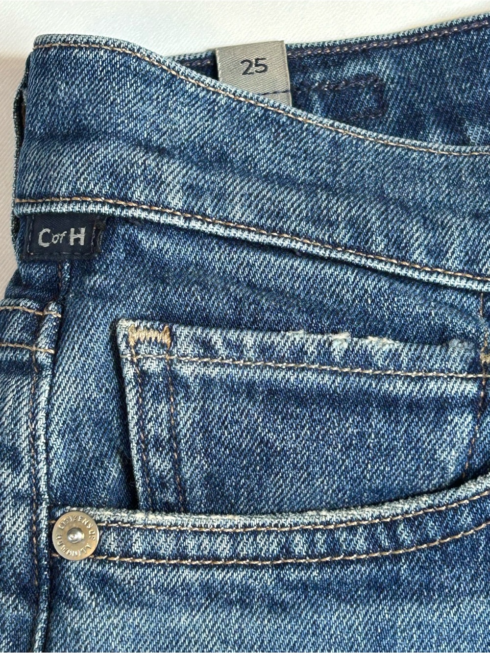 Citizens of humanity demy cropped flare jeans size 25 medium wash made in USA - Picture 10 of 16